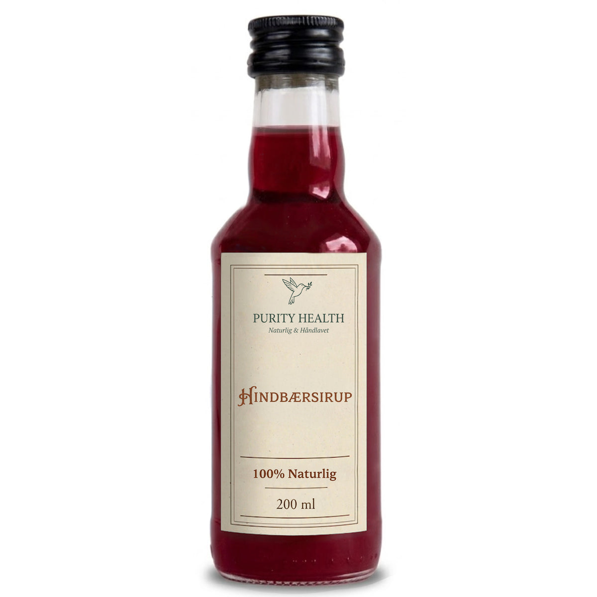 Hindbærsirup 100% NFC – Ægte (200 ml)