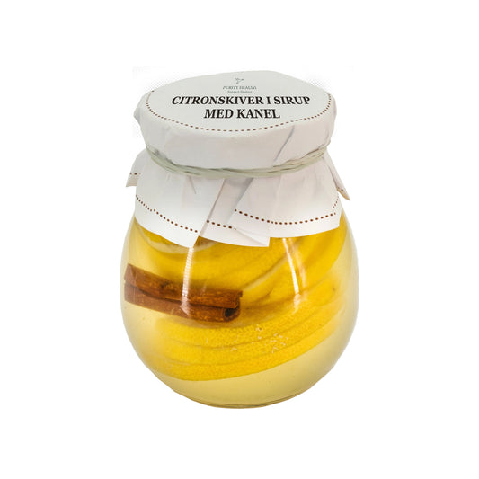 Citroner i Kanelsirup – Håndlavet (260g)